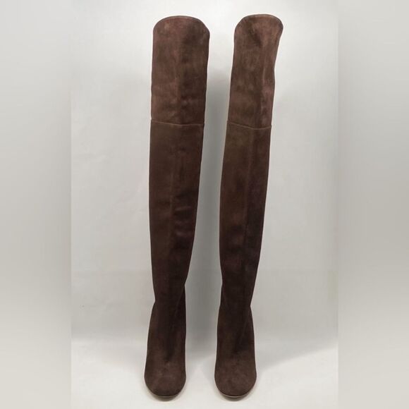 MAISON SKORPIOS Marylin Suede Over The Knee Boots size 40 - Picture 5 of 14